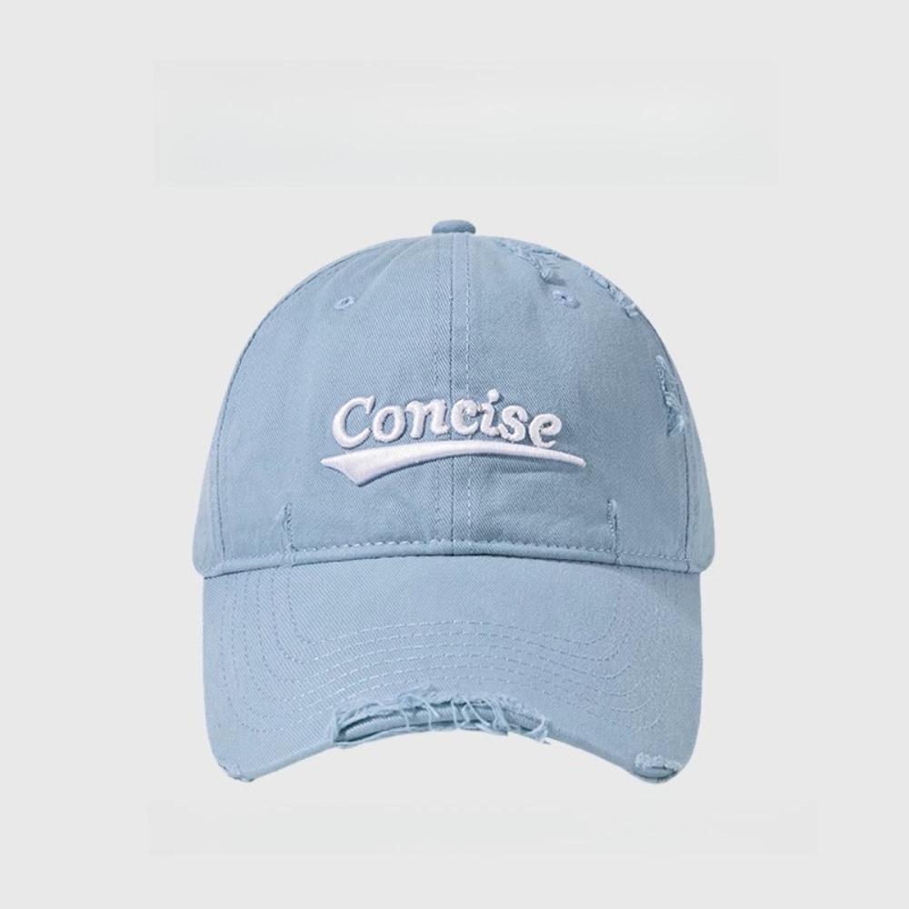 Women'S American Vintage Distressed Oversized Fit Baseball Cap, For Women Outdoor Daily Wear, Breathable Adjustable