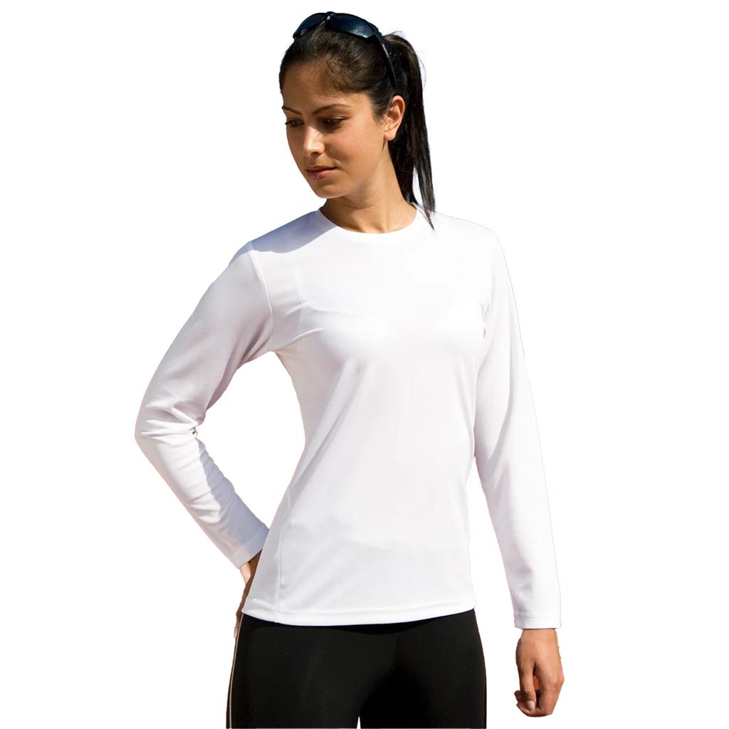 Spiro T-shirt sportiva da donna a maniche lunghe ad asciugatura rapida e ad alte prestazioni