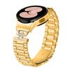 Colored Watch Strap with Connector for Samsung Galaxy Watch6 40mm/44mm/6 Classic 43mm/47mm Metal Band