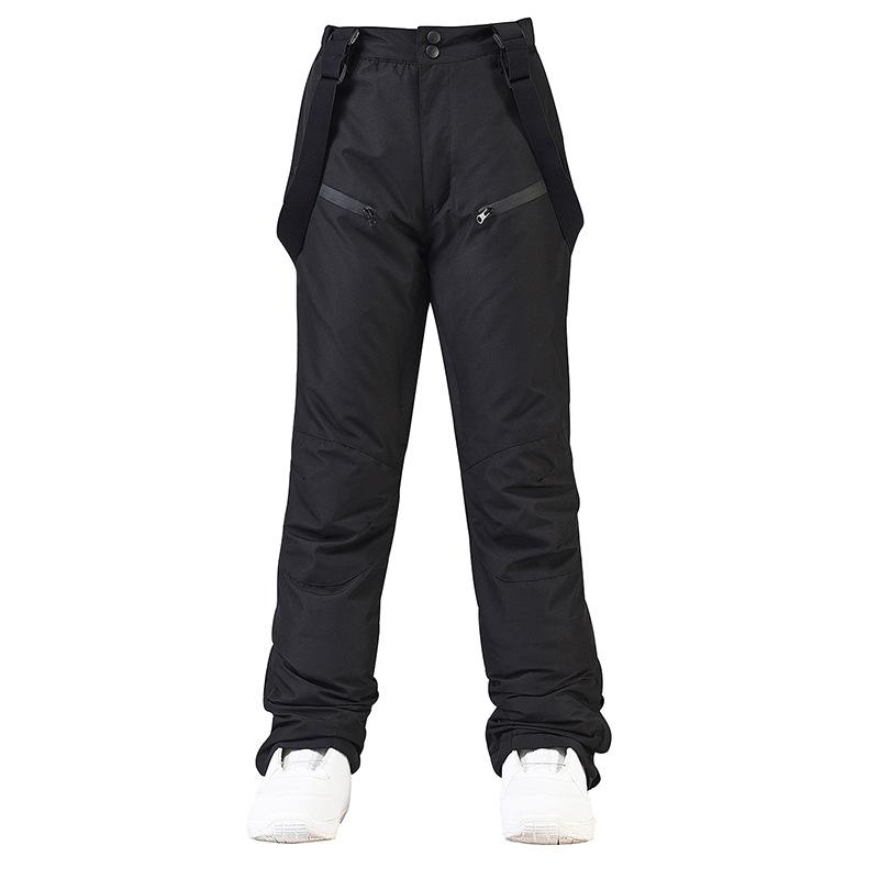New Style Ski Pants Men and Women Suspender Ski Pants Winter Windproof Waterproof Warm Thickened Single-board Double-board Ski Pants