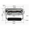 Spring Loaded Handle Stainless Steel Heavy Duty Handle for Toolbox Chest Case with Rubber Grip Surface Mounted