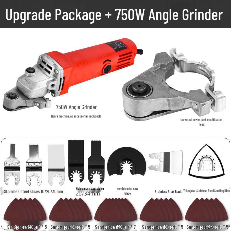 Universal Angle Grinder Woodworking Attachment: Electric Trimmer, Chisel, and Cutting Machine Conversion Head.