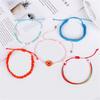 1 Set Bohemian Bracelet Comfortable Drawstring Beaded Bracelet for Women