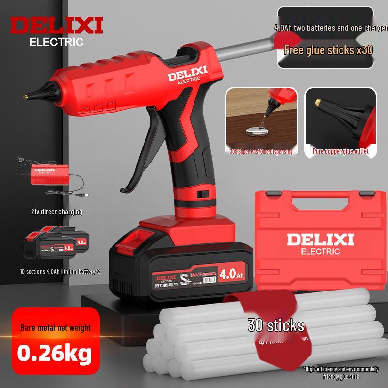 Wireless Rechargeable Hot Melt Glue Gun for Kids' Crafts & Household Use