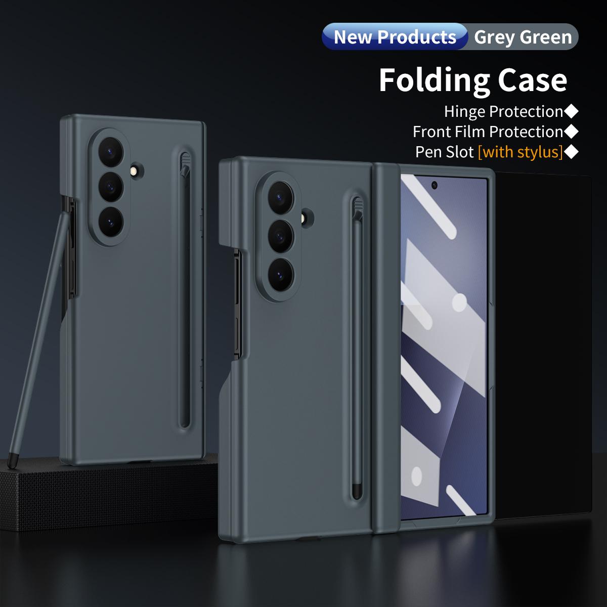 

Suitable For Samsung Galaxy Z TriFold New Mobile Phone Case Bracket Pen Slot Integrated with Tempered Film Business