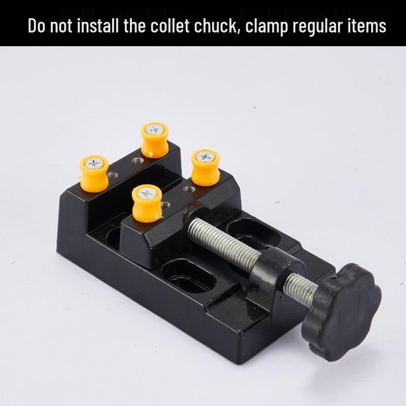 Wenwan Walnut Mini Vise Clamp for Engraving and Fixing with Flat-Mouth Pliers