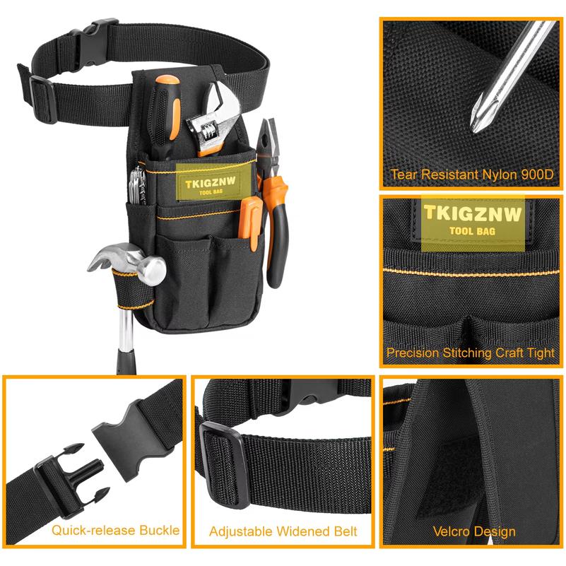 Adjustable Thickened Durable Multi-Layer Electrician's Tool Belt Bag Industrial Grade Hardware Tool Kit