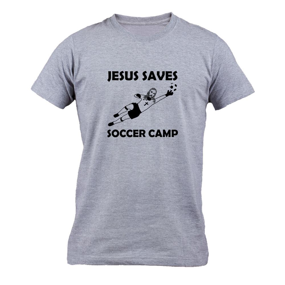 Jesus Saves Soccer Goalie - Shirt Funny Religion Football Sports Men s T-Shirt XL