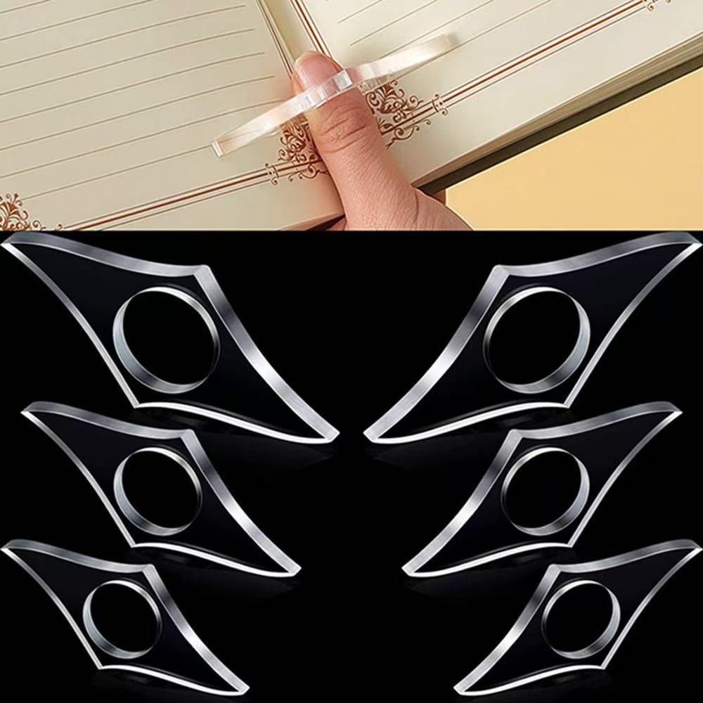 New Compact Acrylic Thumb Bookmark: Transparent and Creative Book Expander Small 7.6*3.2CM
