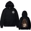 Mens Hooded Cotton Blend Sweatshirt With Printed Design Regular Fit Casual Wear