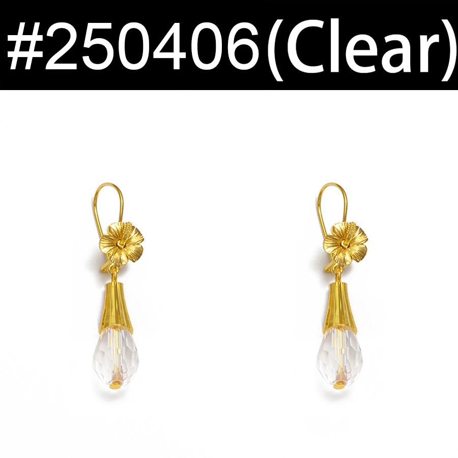 Women s Hawaiian Flower Jewelry Colored Crystal Drop Earrings Micronesia Chuuk Kiribati African Inspired Gift Fashion Accessory Earrings