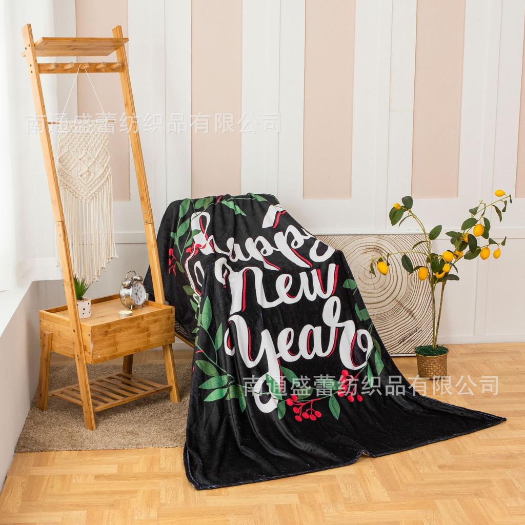 3D Digital Printing Flannel Blanket Sofa Blanket Blanket Single Layer Thickening
