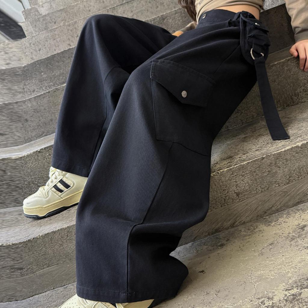2025 Trendige Mädchen-Cargohose - Koreanischer Stil, lässige Hose für Frühling & Herbst