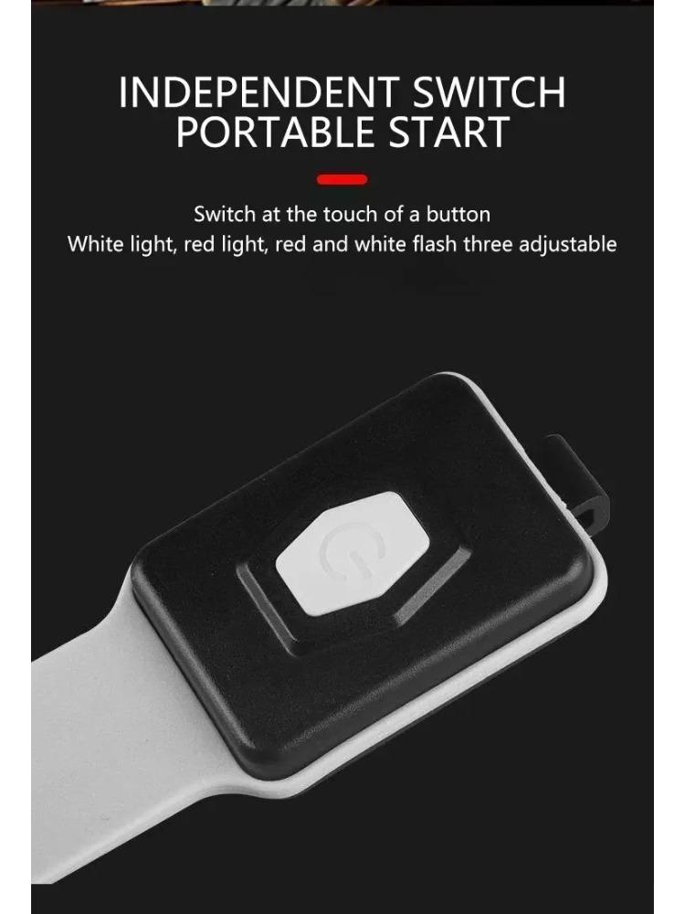 COB LED Armband Light 350mAh 500LM Sport Night Running Warning Arm Leg Wristband Light Type-C USB Rechargeable IPX4 Waterproof
