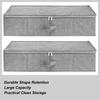 Underbed Storage 2 Piece Underbed Box With Lid Clothes Toys Organizer For Moving Travel Dorm Bedroom College Closet Apartment