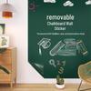 Thickened Self-Adhesive Blackboard and Whiteboard Wall Sticker for Home, Office, and Children's Graffiti.