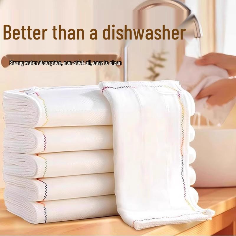 Coral Fleece Oil-Proof Cleaning Rag for Kitchen and Home