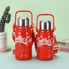 High-Capacity 316 Stainless Steel Thermos Cup, Coca-Cola Style, Portable Sports Water Bottle for Men & Women.
