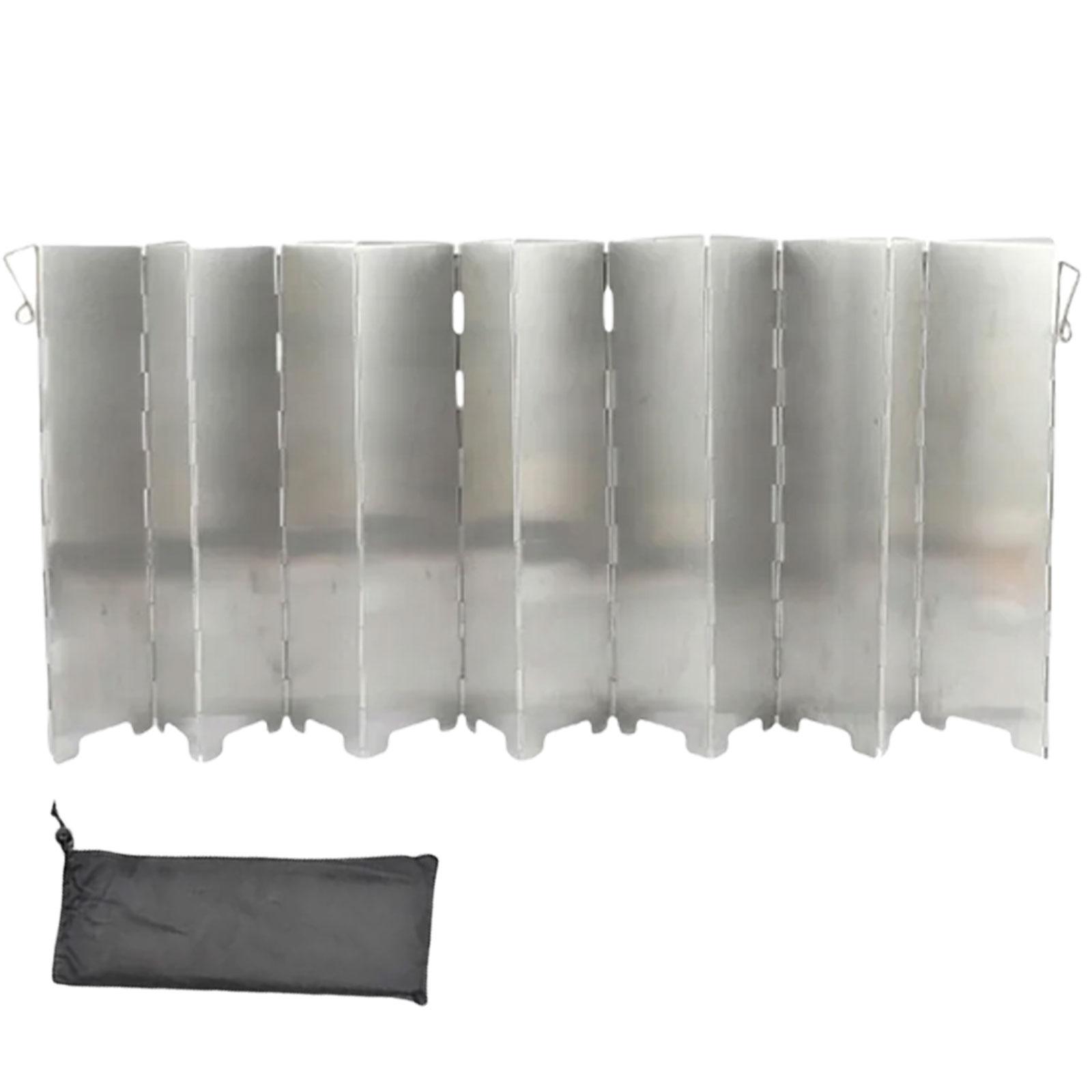 

Camping Stove Windshield Plates Aluminum Alloy Alcohol Stove Windscreen Folding Lightweight Camp Burners Windshield 12