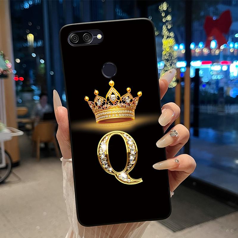 Newest Letter Crown Design Phone Casing For ASUS Zenfone Max Plus (M1) ZB570TL Black Case Bumper Silicone Shockproof Soft Cover