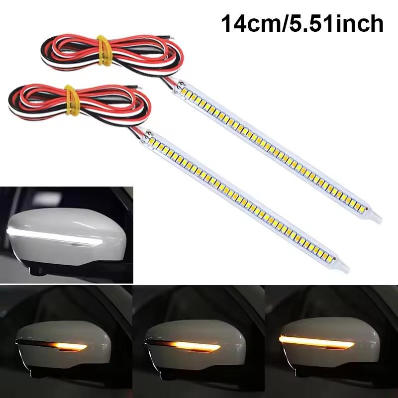 

12V LED Car Rearview Mirror Indicator Lamp Auto Headlight Strip Turn Signal Flowing Light Daylights for Car Lighting