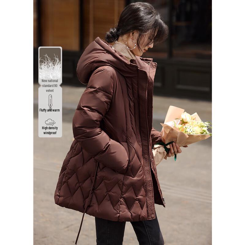 

Женская куртка XWI с капюшоном, отстегивающейся талией и пухом M