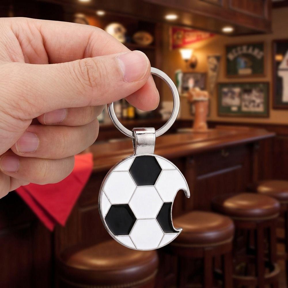 Zinc Zinc Zinc Alloy Football Key Chain Mini Football Car Key Ring Football Bottle Opener  for Backpack
