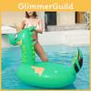 Adult Green Dinosaur Inflatable Swim Ring Thick Pvc Pool Float Raft