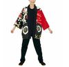 Asakusa Kimono Market: Festival Hanten (Umbrella and Cherry Blossom Design) Unisex Happi Coat for Men and Women, Festival Costume, Dance Costume, 7321