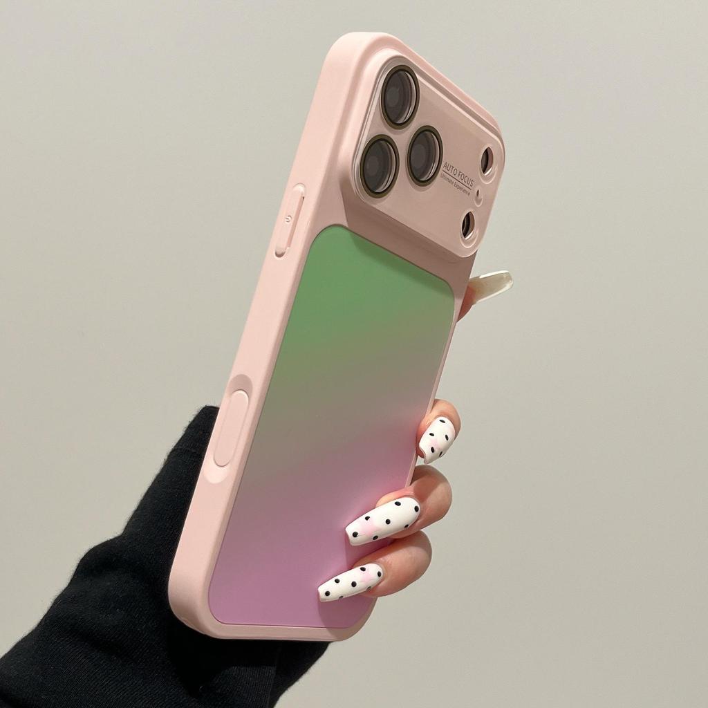 Gradient Color Block Case for iPhone 17 Pro Max, 16 Pro, 14/15 - Full Coverage, Instant Change