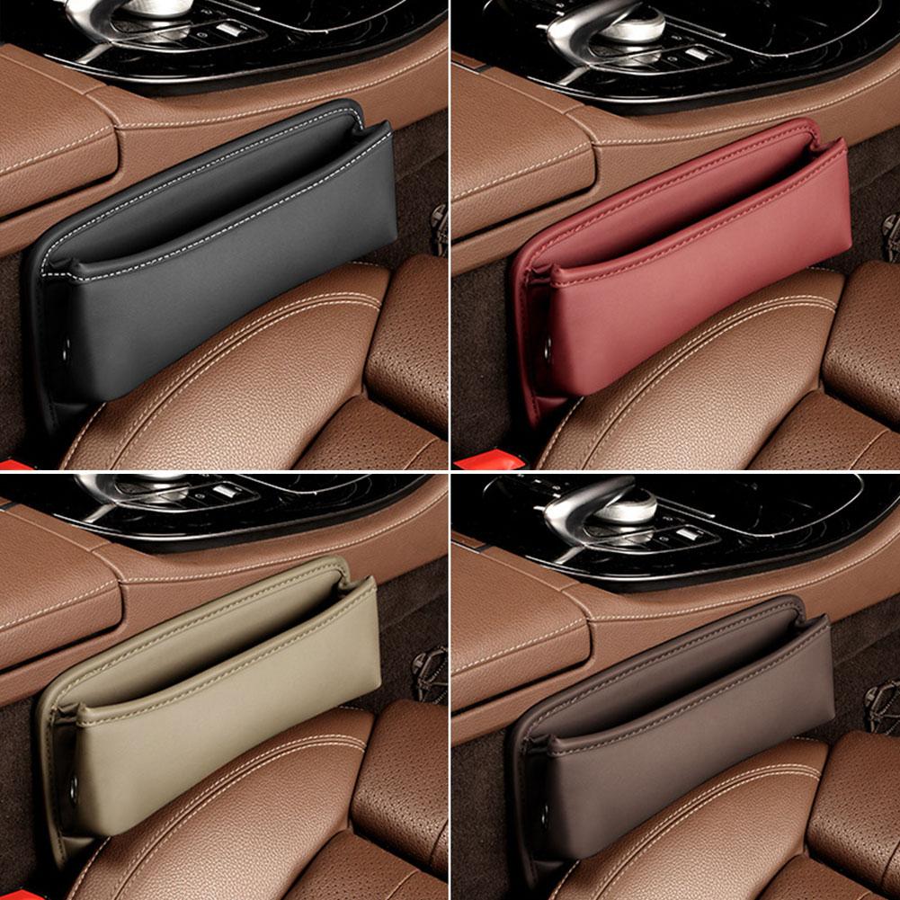 Cutie de depozitare pentru curățarea scaunului de mașină din piele Organizator pentru scaunul din față Umplere de goluri pentru scaune pentru telefon Poșetă pentru monede Cutie de chei Accesorii pentru interiorul mașinii