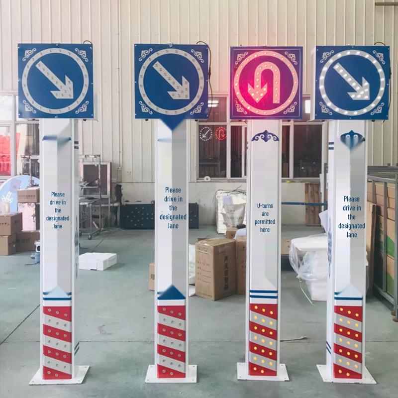 Solar-Powered Durable Warning Cone: Energy-Saving, Night Vision Strobe Light for Road and Construction Safety.