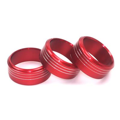 3 Pièces/ensemble Bouton de Climatisation en Alliage d'Aluminium Anneau Décoratif Pour Subaru Forester Xv 13-18