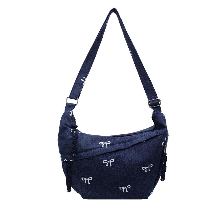 

Single-shoulder Bag Fashionable for Commuting Casual and Versatile Fashionable Crossbody Bag темно-синього кольору