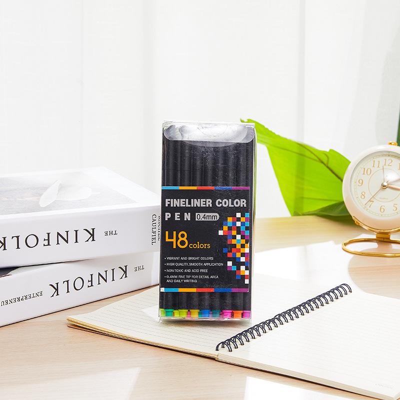 

Многоцветные ручки с игольчатым наконечником на водной основе - 12, 48, 60 или 100 оттенков для контурирования и рисования