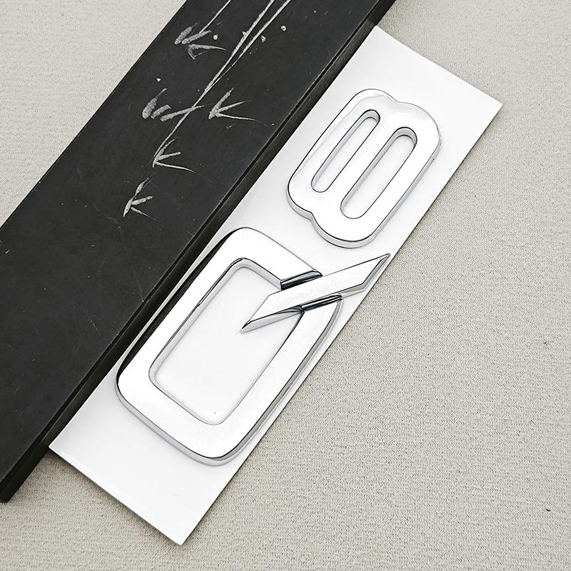 3D ABS Car Letters Logo Q7 Q8 Sticker Car Rear Trunk Badge Emblem Decals For Audi Q7 Q8 4L 4M Auto Accessories