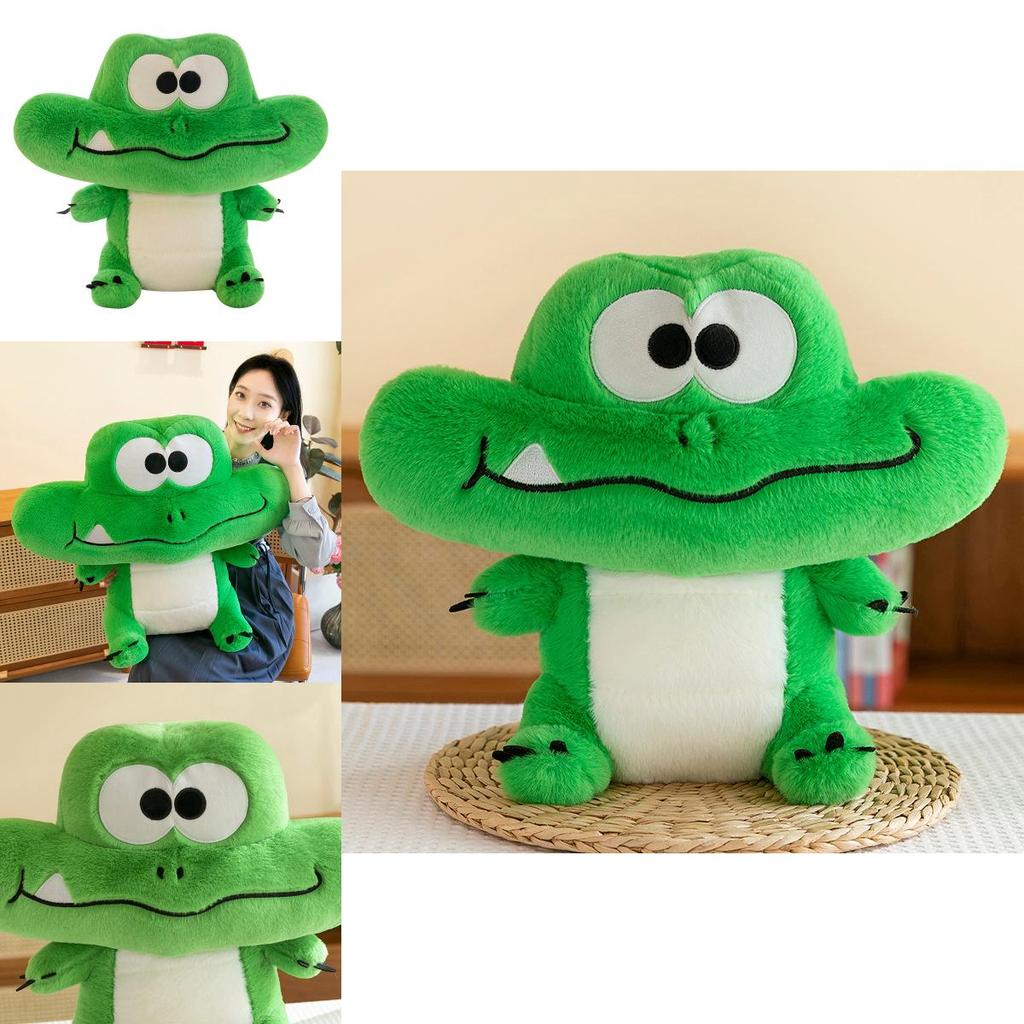 Crocodile Plush Toy For Kids Soft Stuffed Animal Doll With Pp Cotton Filling For Birthday Gift