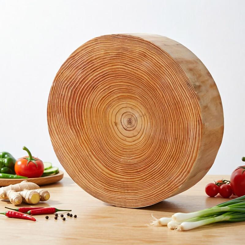 Commercial Thickened Pine Wood Round Cutting Board