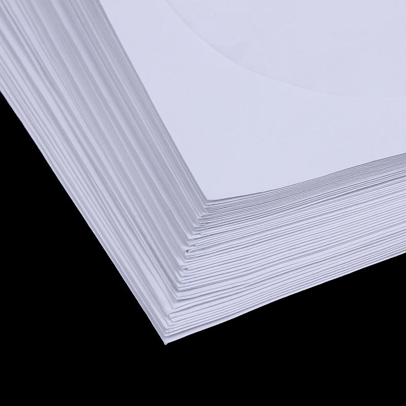 Envelopes Storage Clear Window Case Flap White Folded Paper Bag 10/50Pcs 12.5Cm Cd Dvd Disc Paper Sleeves
