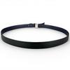 Pristine Salvatore Ferragamo Belt Double Gancini Reversible Navy Leather Mens Used