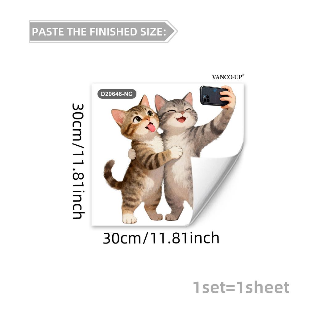 Creative Cartoon Animal Butterfly Static Window Stickers, No Glue Removable Glass Decals for Home Decor