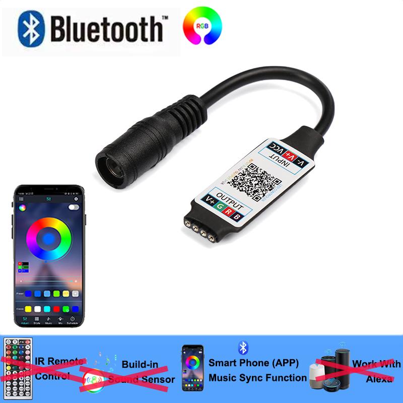 

Bluetooth RGB контроллер освещения 12В 4-контактный RGB светодиодный контроллер DC RGB светодиодный контроллер освещения Управление через Smart приложение Изменение цвета DC 5V