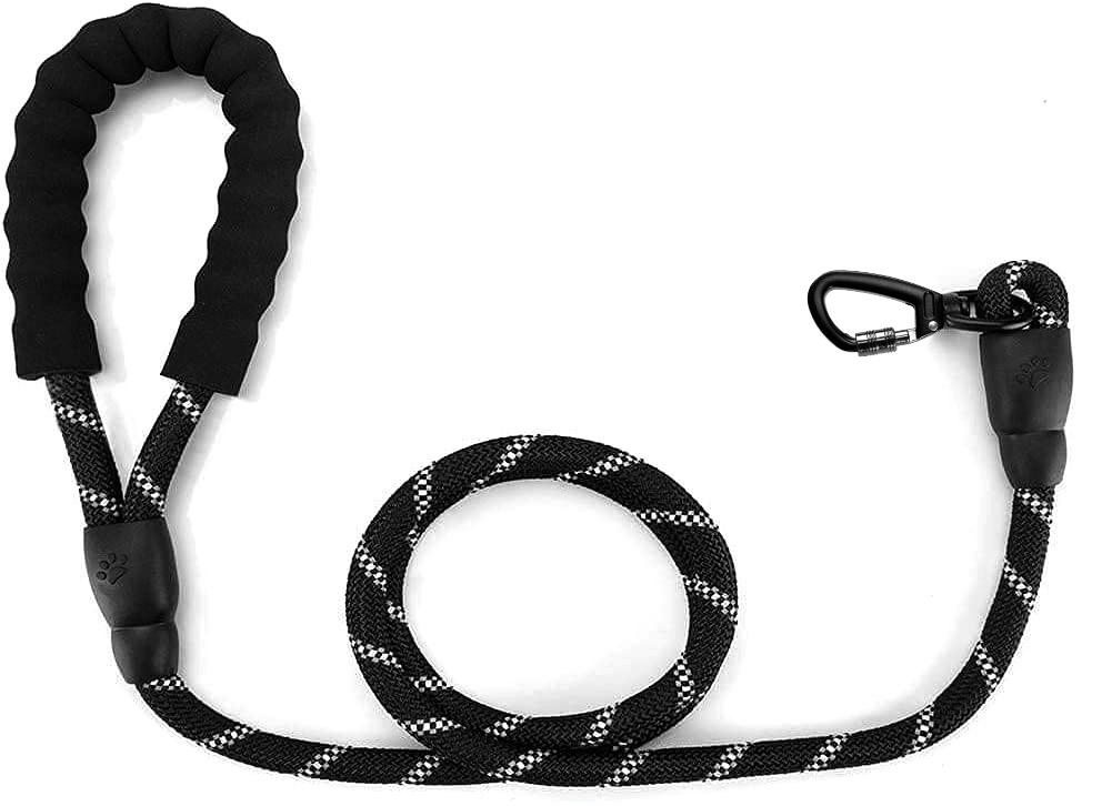 Strong, Reflective Training Dog Leash Kobe 3M Black