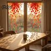Decorative Maple Leaves for Windows 2Pcs Fall Window Clings, Hanging Leaf Decals, Reusable Autumn Thanksgiving Glass Stickers Static Party Supplies