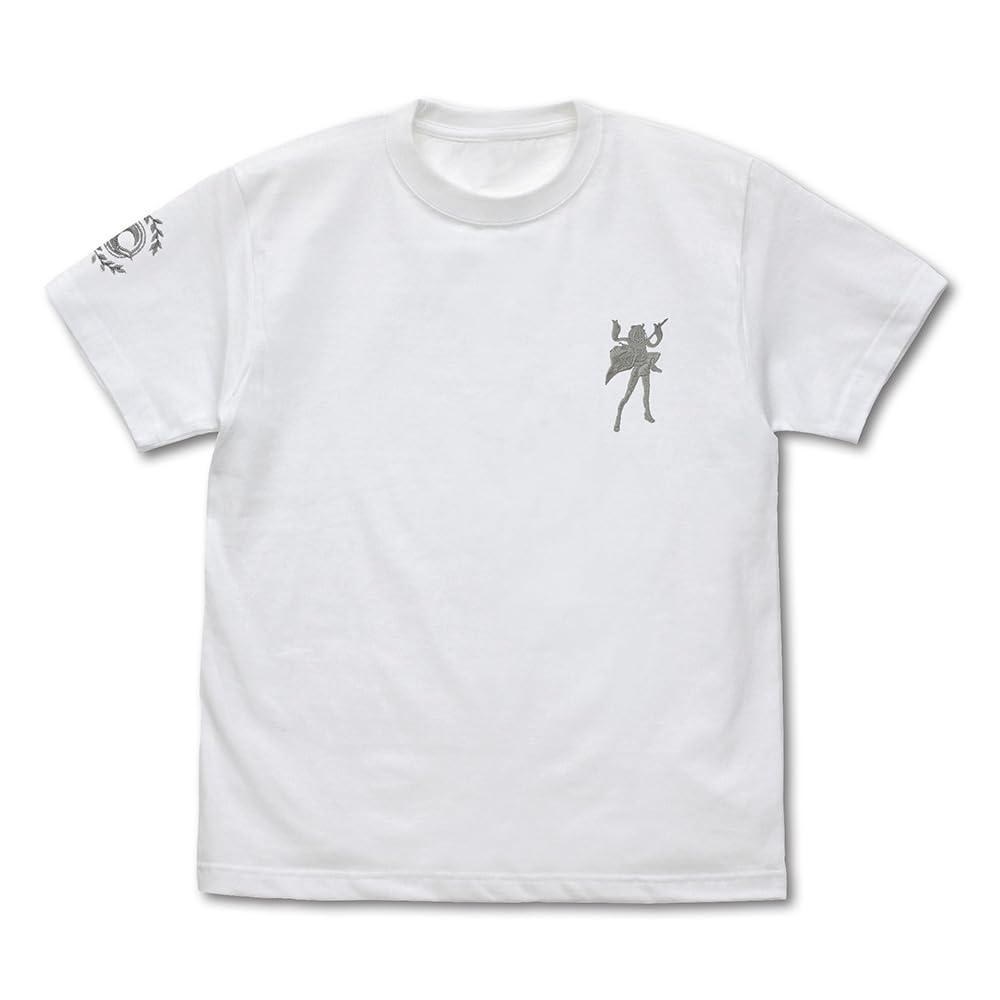 2D Cospa Order Souji Embroidered Size L [Official] Fate/Grand Saber/Okita One-Point T-Shirt, White, белый