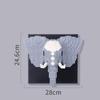 3D Animal Building Blocks Elephant Tiger Chinese Dragon Diy Murals Decoration Ornaments Bricks Tiger Puzzle Toys Base Kids Adult