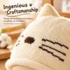 Solid Color Cat Ear Beanie Hat Keep Warm Winter Hat Fashion Knitted Skull Cap  Winter