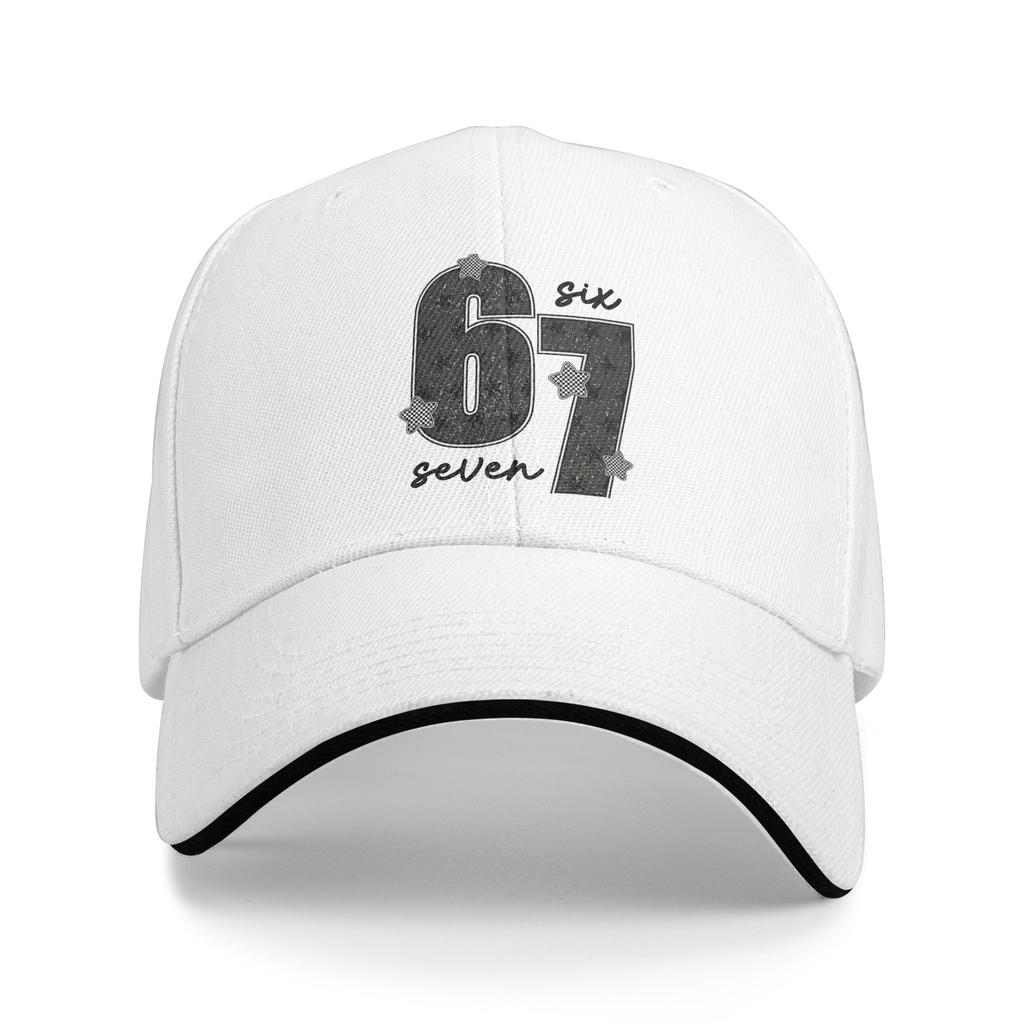 Bruh Steal a brainrot  Six Seven Baseball Cap Vintage Funny Brainrot Meme Sandwich Cap for Unisex Women Breathable Headwear Golf