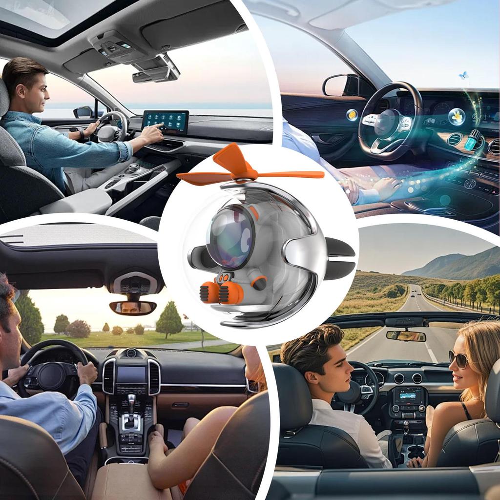 For Tesla Model Y  Mode3 Car Scents Air Freshener Rotatable Car Outlet Odor Remover Ornament With Light Automotive Interior