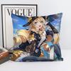 Game Genshin Impact Navia Caspar Pillow Case Square Pillow Bedroom Sofa Leisure Comfort Cushion Car Living Room Home Decoration